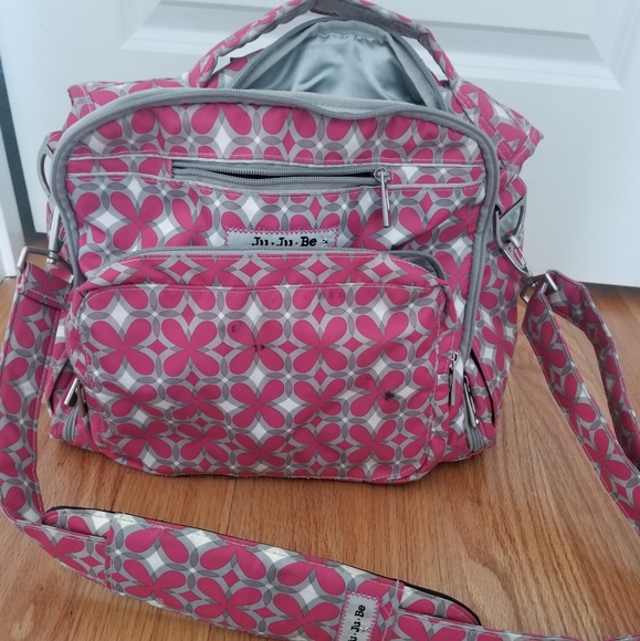pink backpack diaper bag